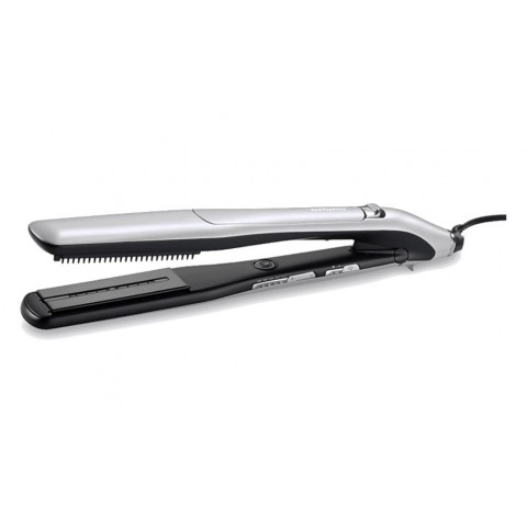 BABYLISS ST595E Steam Lustre Styler 39mm Buharlı Saç Şekillendirici Maşa Gümüş