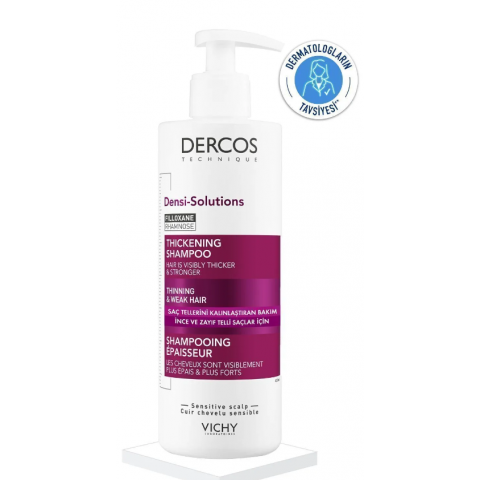 Vichy Dercos Densi-Solutions İnce Telli&Zayıf Saçlar için Dolgunlaştırıcı ve Yoğunlaştırıcı Şampuan 400 ML