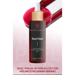 Skin Sensual Red Peel (aha 10%, Bha 2%) Canlandırıcı Ve Cilt Tonu Eşitleyici Kırmızı Peeling Serum