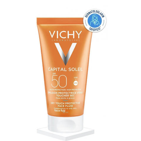 Vichy Capital Soleil SPF50+ Karma Ciltler için Parlama Karşıtı Güneş Kremi 50 ML