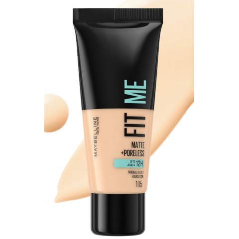 Maybelline New York Fit Me Matte+poreless Fondöten - 105 Natural Ivory