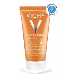 Vichy Capital Soleil Velvety SPF50+ Korumalı Cilde Pürüzsüz Görünüm Veren Güneş Kremi 50 ML