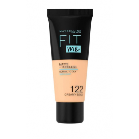 Maybelline New York Mat Fondöten - Fit Me Matte + Poreless Foundation No: 122