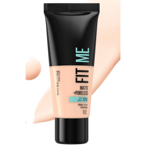 Maybelline New York Fit Me Matte+Poreless Fondöten - 102 Fair Ivory