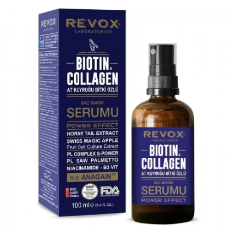 Revox Biotin & Collagen + At Kuyruğu Bitki Özlü Saç Bakım Serumu