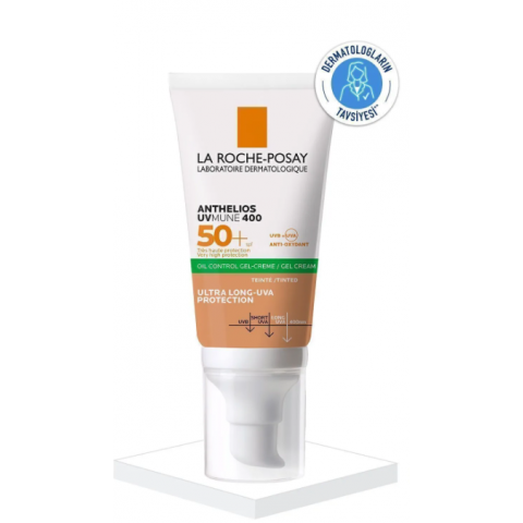 La Roche Posay Anthelios Oil Control Gel Cream Spf50+ Yağlı ve Karma Ciltler İçin Renkli Yüz Güneş Kremi 50ml