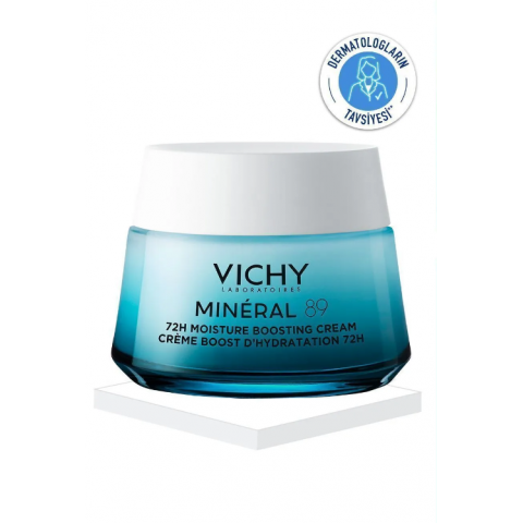 Vichy Mineral 89 Cildi Güçlendiren 72 Saat Nemlendirici Bakım Kremi, Normal ve Yağlı Ciltler 50 ML