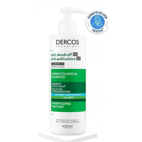 Vichy Dercos Normal/Yağlı Saçlar İçin Kepek Karşıtı Saç Bakım Şampuanı 390 ML