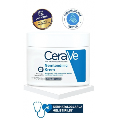 CeraVe Nemlendirici Yüz ve Vücut Kremi-Kuru Ciltler İçin Seramid Ve Hyalüronik Asit Içerikli 340gr