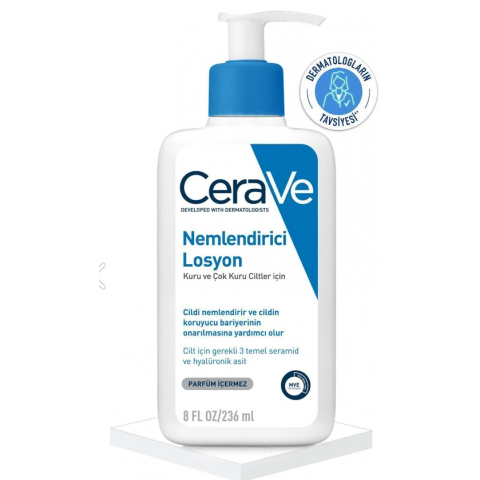 CeraVe Nemlendirici Yüz ve Vücut Losyonu-Seramid Ve Hyalüronik Asit Içerikli 236ml