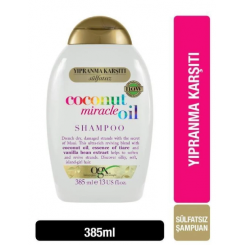 OGX Yipranma Karşiti Coconut Miracle Oil Sülfatsız Şampuan 385 ml