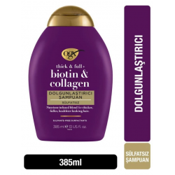 OGX Dolgunlaştirici Biotin & Kolajen Sülfatsız Şampuan 385 ml