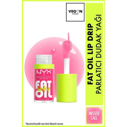 NYX Professional Makeup Fat Oil Lip Drip Parlatıcı Dudak Yağı - Missed Call