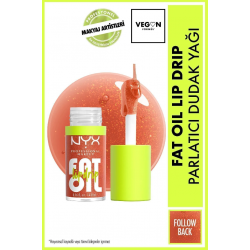 NYX Professional Makeup Fat Oil Lip Drip Parlatıcı Dudak Yağı - Follow Back