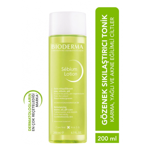 Bioderma Sebium Lotion Gözenek Sıkılaştırıcı, Siyah Nokta Karşıtı Arındırıcı Salisilik Asit Tonik 200 ml