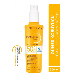 Bioderma Photoderm Spf50 Güneş Koruyucu Sprey 200 ml