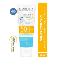 Bioderma Photoderm Pediatrics Mineral SPF50+ Yenidoğan Bebek, Çocuk Çok Yüksek Korumalı Güneş Kremi 50 gr