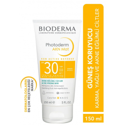 Bioderma Photoderm AKN Mat Sivilce Karşıtı Güneş Kremi Yağlı Akne Eğilimli Ciltler Matlaştırıcı Etki 150 ml