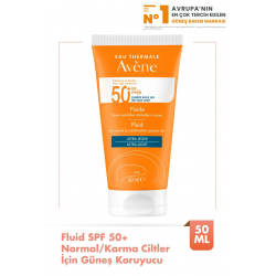  Avene Fluide SPF 50+ Normal veya Karma Ciltler için Yüksek Korumalı Güneş Kremi 50 ml