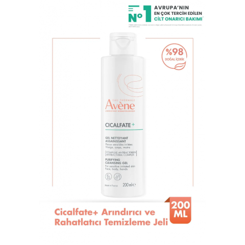 Avene Cicalfate+ Hassas ve Yıpranmış Ciltler İçin Arındırıcı Temizleme Jeli 200ml