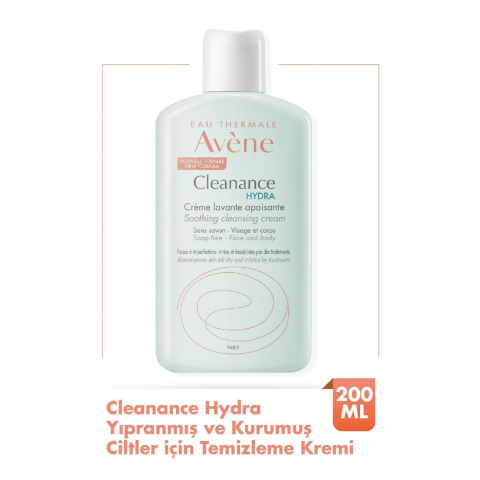 Avene CLEANANCE HYDRA Yıpranmış ve Kurumuş Ciltler İçin Temizleme Kremi 200 ml