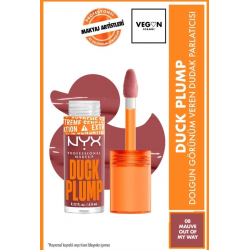 NYX Professional Makeup Duck Plump Dolgun Görünüm Veren Dudak Parlatıcısı - 08 Mauve Out Of My Way