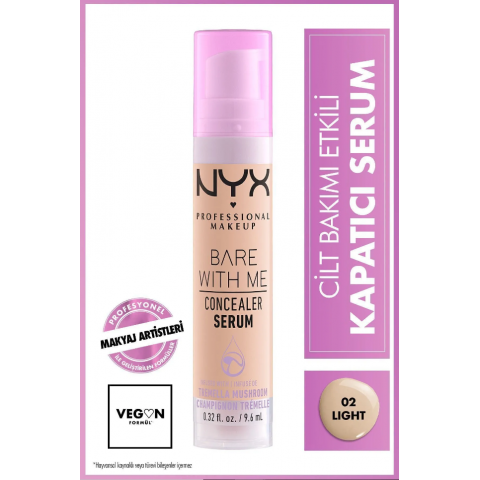 NYX Professional Makeup Bare With Me Kapatıcı Serum 02 Light