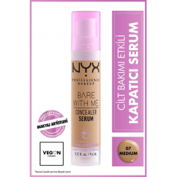 NYX Professional Makeup Bare With Me Kapatıcı Serum 07 Medium