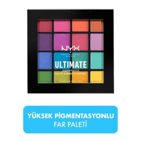 NYX Professional Makeup Göz Farı Paleti - Ultimate Shadow Palette Brights