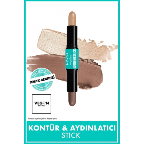 NYX Professional Makeup Wonder Stick Çift Taraflı Krem Kontür ve Aydınlatıcı Stick - Fair