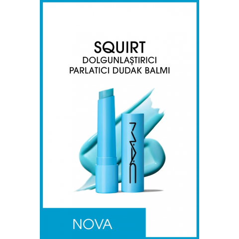 Mac Parlak Canlı Dolgun (Nova) Squirt Dolgunlaştırıcı Parlatıcı Dudak Balmı 2.3 g