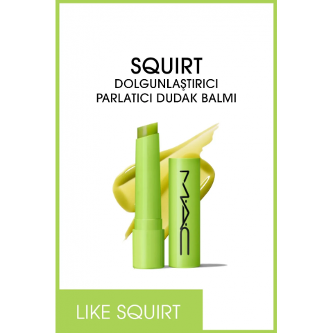 Mac Squirt Dolgunlaştırıcı Parlatıcı Dudak Balmı-like Squirt-2.3 G