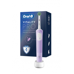 Oral-B Şarjlı/Elektrikli Diş Fırçası Vitality Pro Lila Koruma ve Temizlik