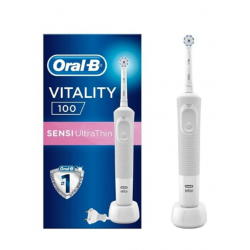 Oral-B Vitality D100 Box Beyaz Şarj Edilebilir Diş Fırçası Sensi Ultrathin