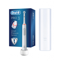 Oral-B Pro 3500 Şarj Edilebilir Diş Fırçası Beyaz + Başlık