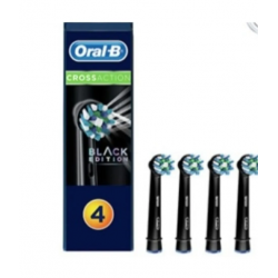 Oral-B Oral B Şarjlı Dis Firçasi Yedek Basligi Cross Action Siyah 4lü Black