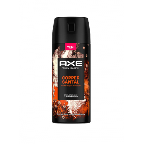 Axe Premium Collection Erkek Sprey Deodorant Copper Santal 72 Saat Ferahlık 150 ml