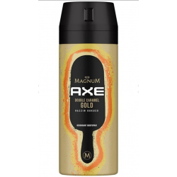 Axe Magnum Erkek Deodorant Sprey Double Caramel Gold Hazzın Kokusu 150 Ml