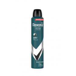 Rexona Men Erkek Sprey Deodorant Invisible Black & White 72 Saat Kesintisiz Koruma 200 ml