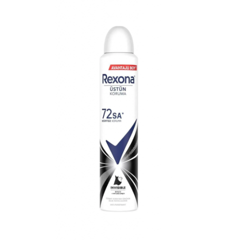 Rexona Kadın Sprey Deodorant Invisible 72 Saat Kesintisiz Koruma 200 ml