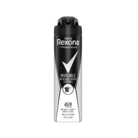 Rexona Men Invisible On Black + White Clothes Deo150 ml