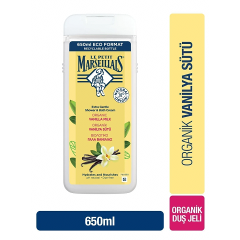 Le Petit Marseillais Duş Jeli Vanilya Sütü 650ml