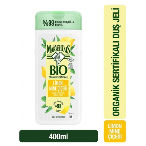 Le Petit Marseillais Bıo Organik Sertifikalı Limon Mine Çiçeği Duş Jeli400 Ml