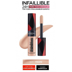 L'Oreal Paris Tüm Yüze Uygulanabilir Kapatıcı - Infaillible More Than Concealer 323 Fawn