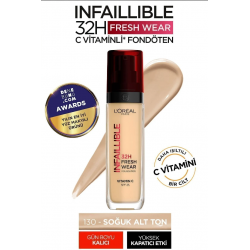 L'Oreal Paris L'Oréal Paris Infaillible 32H Fresh Wear C Vitaminli Fondöten - 130 True Beige