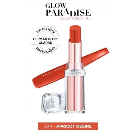 L'Oreal Paris L'oréal Paris Glow Paradise Balm-in-lipstick - Işıltı Veren Ruj 244 Apricot Desire