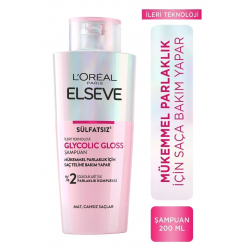 Elseve Glycolic Gloss Mükemmel Parlaklık için Bakım Yapan Şampuan 200ml