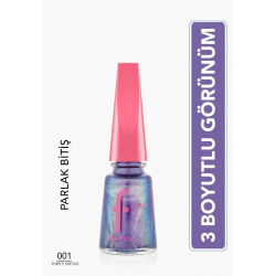 Flormar Yoğun Pigmentli Holografik Oje- Festival Spirit Nail E. - 001 Purple Orchid-