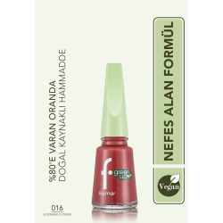 Flormar Parlak Bitişli Nefes Alabilen Vegan Oje-green Up Nail Enamel-016 Bloomıng Flowers-