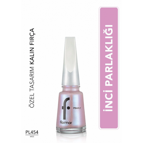 Flormar İnci Yansımalı Parlak Sedefli Oje (pembemsi Lila) - Pearly Nail Enamel -pl454 Mıss New-